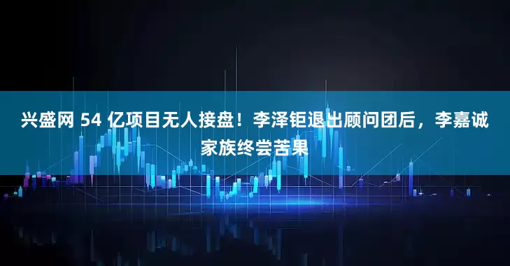 兴盛网 54 亿项目无人接盘！李泽钜退出顾问团后，李嘉诚家族终尝苦果