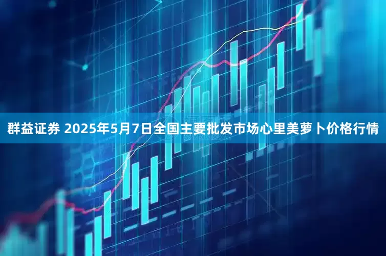 群益证券 2025年5月7日全国主要批发市场心里美萝卜价格行情